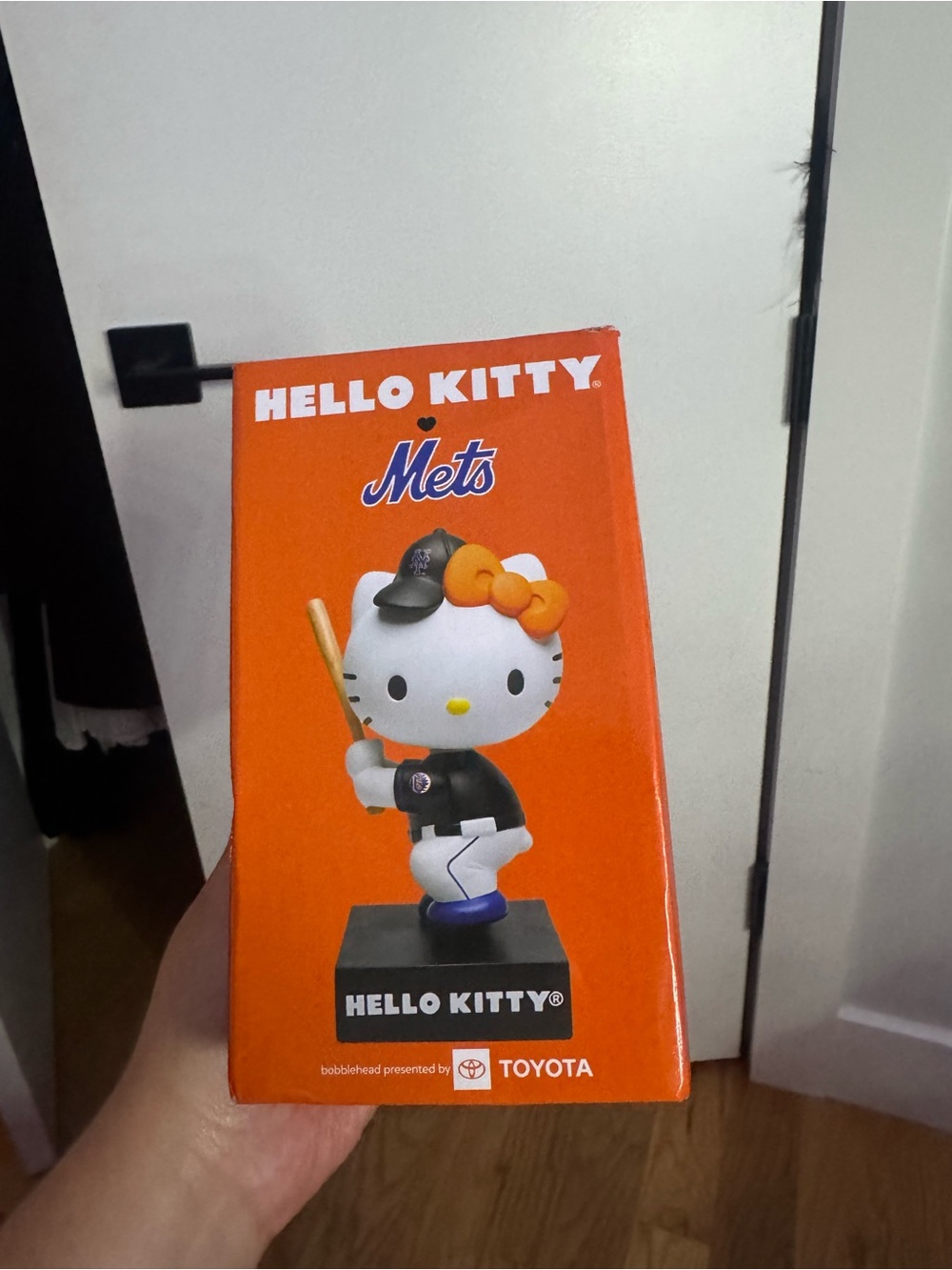 Hello Kitty New York Mets Orange Baseball Bobblehead
